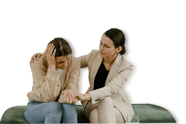 Mulher triste por estar com Candidíase